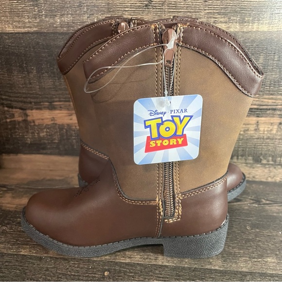 NWT Little Kid Toy Story Cowboy Boots Woody And Bullseye Size 10 - Picture 6 of 8